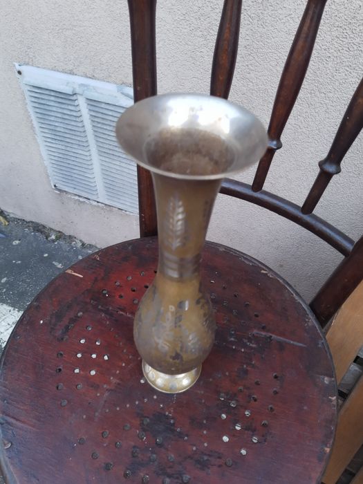 Flakon Wazon Indyjski Metalowy Ozdobny Indie