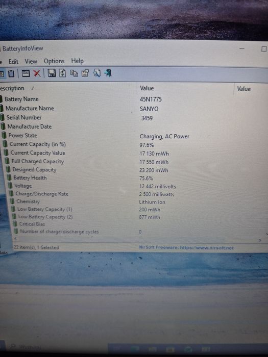 Oryginalna bateria Lenovo 45N1124/ 45N1775  oznaczenie (68) (3)