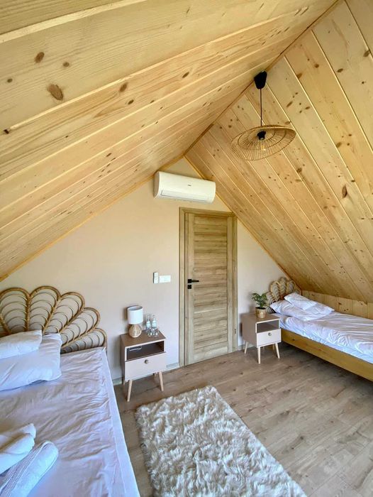 Domek na wynajem z gorącą balią z hydromasażem na wyłączność