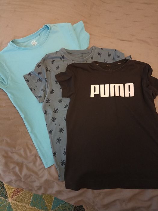 Zestaw koszulek Puma, H&M, Smyk rozmiar 152