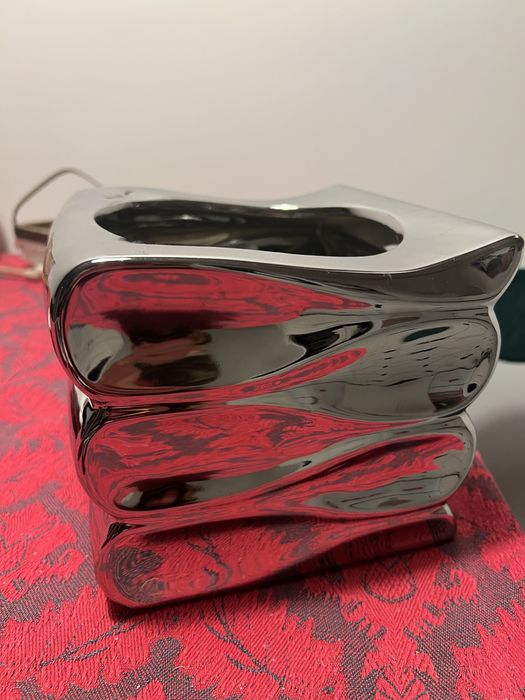 Polnix mirror srebrna osłonka doniczka