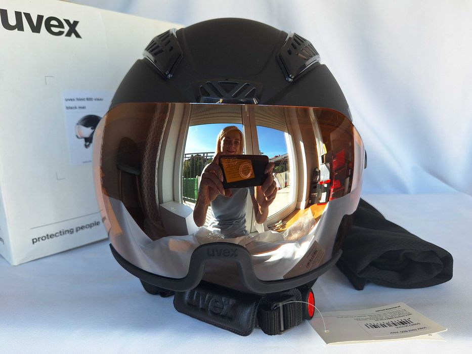 Kask narciarski Uvex HLMT 600 Visor Black Mat M 55-57cm