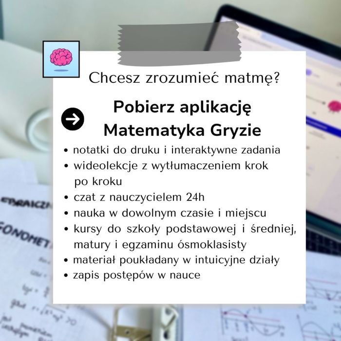 Korepetycje matematyka z nauczycielką kursu Matematyka Gryzie