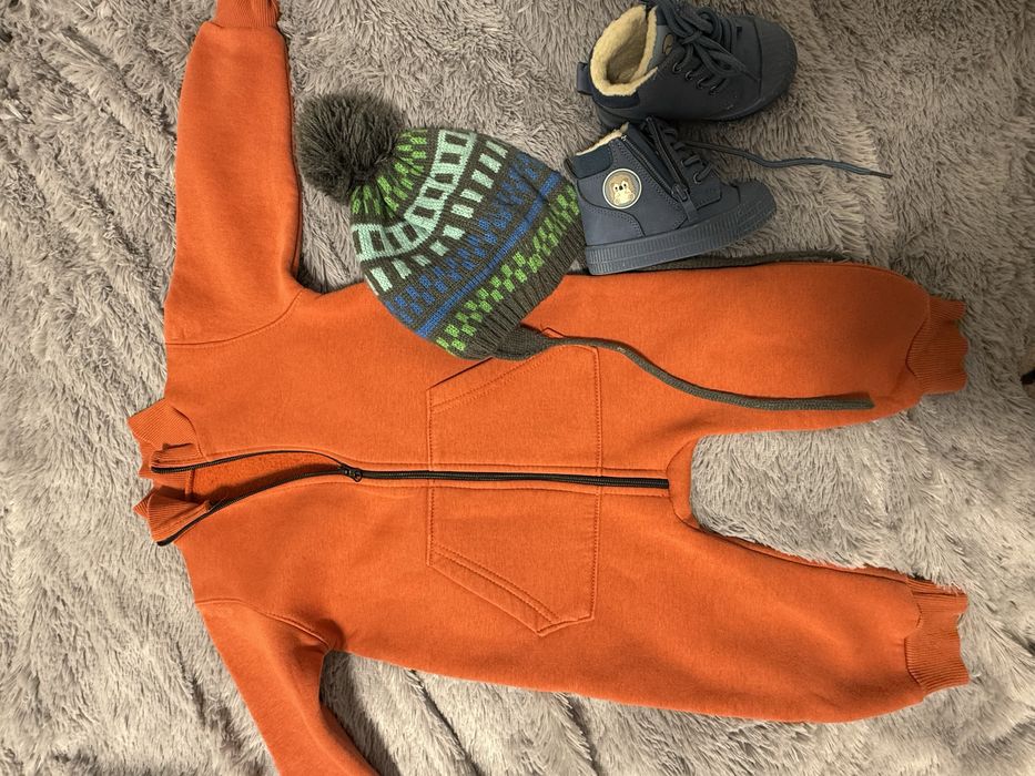 Зимовий пуховий комбінезон GAP + флісовий ромпер