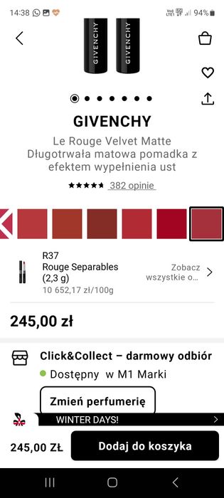 Matowa pomadka z efektem wypełnienia ust