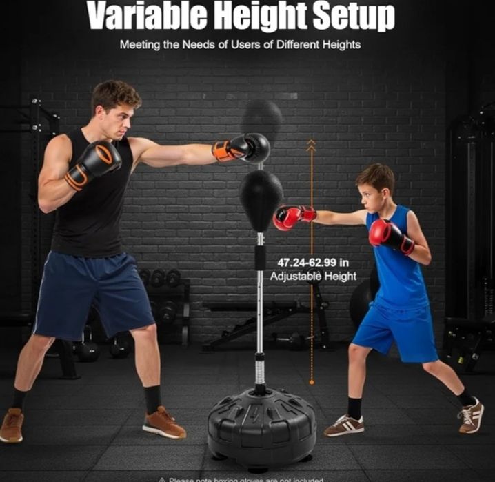 Saco de boxe em pé, saco de boxe para adultos, ajustável, para adultos