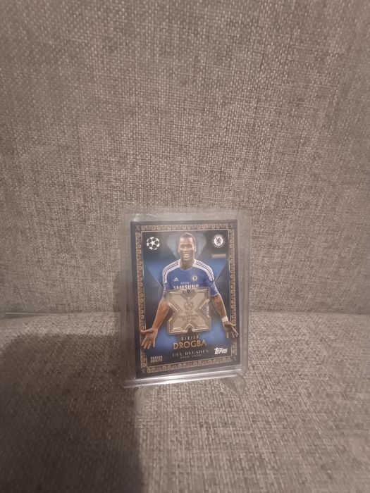 Topps match attax 2025/2026 extra ucl decades relic didier drogba
