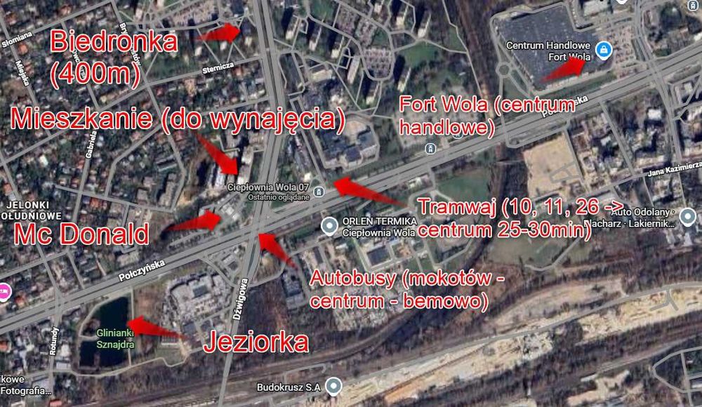 Mieszkanie w nowym budownictwie 52m2, Przystanek Ciepłownia Wola, w pełni wyposażone