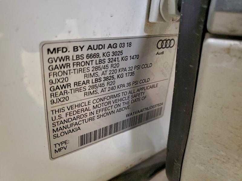 2018 Audi Q7 Prestige