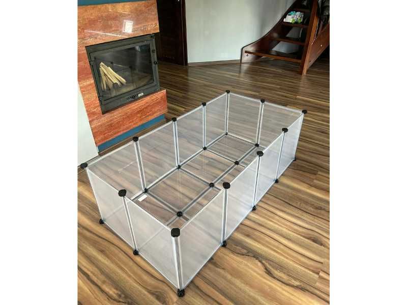 Klatka dla chomika królika świnki morskiej zagroda wybieg modułowy