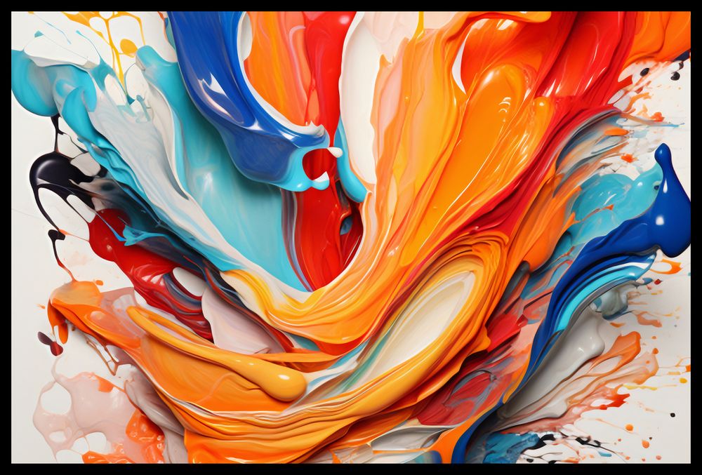 Plakat 60x40cm Taneczne Fale