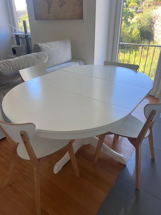 Mesa Branca Extensivel Ikea (como nova)