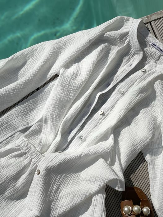 Літній пляжний комплект: сорочка + шорти