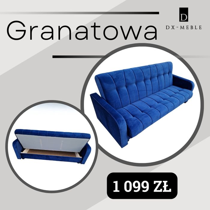 Wersalka z bokami REMEK, dostawa cała POLSKA. różne kolory