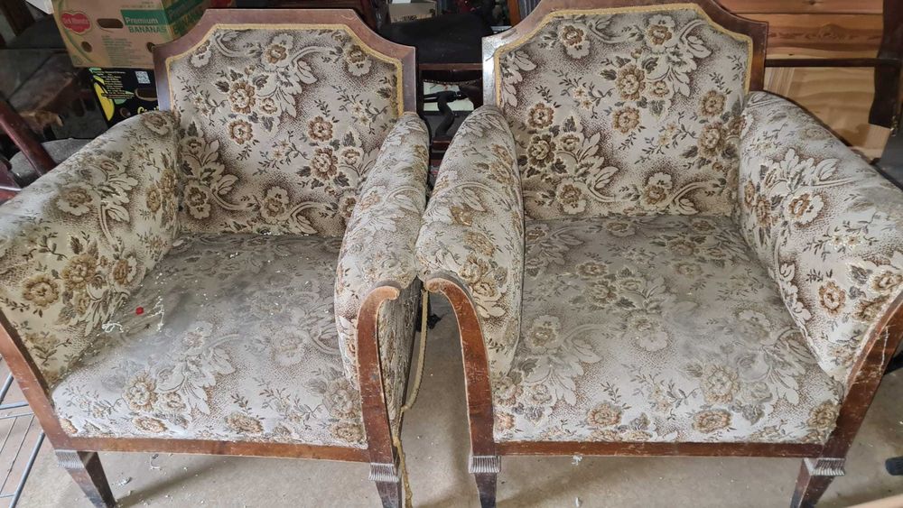 Komplet wypoczynkowy antyk biedermeier? Fotel fotele kanapa sofa