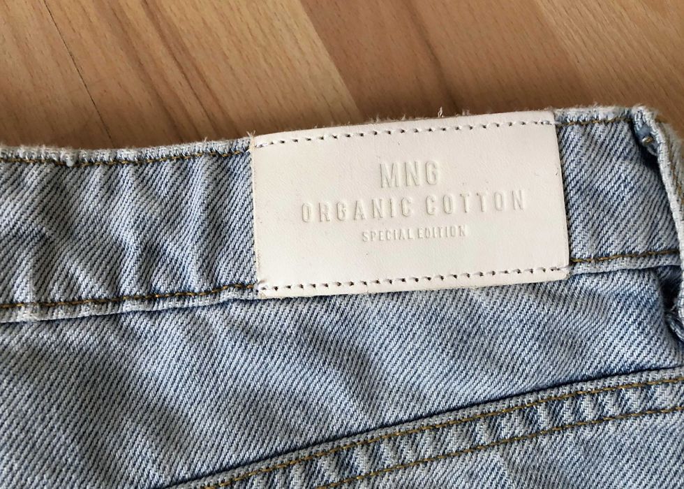 Klasyczna jasnoniebieska jeansowa mini spódniczka, denim skirt, Mango