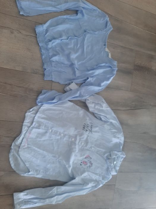 Zestaw paka koszula bluzka elegancka dziewczęca jednorożec 140/146