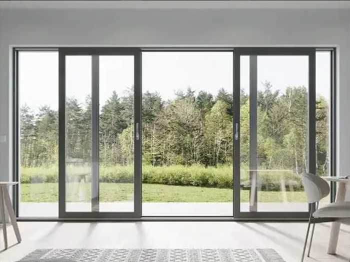 Okno Przesuwne Do Salonu | NA WYMIAR | Plastikowe Drzwi Tarasowe PCV PVC Wejściowe | 230 x 200 | Dwuszybowe Okna Balkonowe SMART-SLIDE