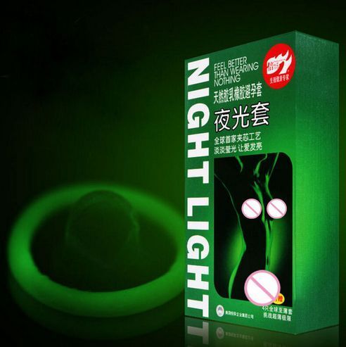 Светящиеся презервативы.  Неоновый презерватив. упаковка 7 шт