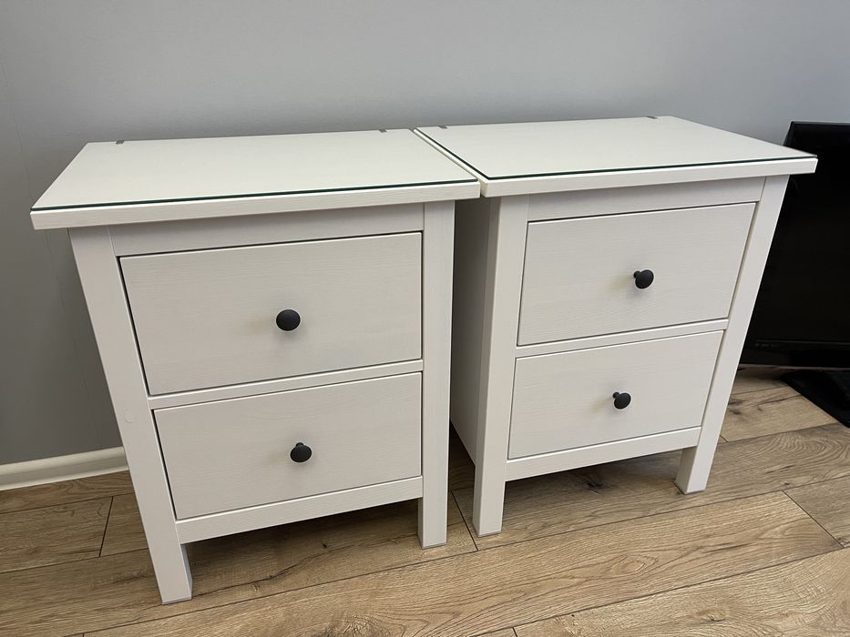 Ikea HEMNES komoda stolik nocny szafka nocna biała