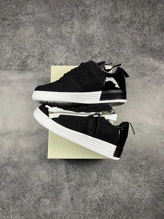 !WOW! Кросівки Nike Lunar Force 1 Low Acronym Black White | кроссовки форс лунар
