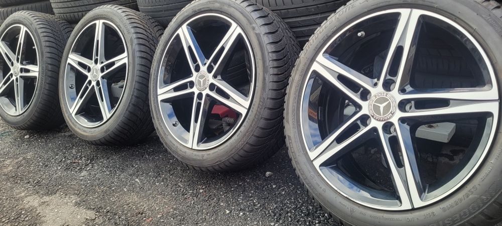 Oryginalne felgi 18 Mercedes nowe opony zima 225 45 polecam