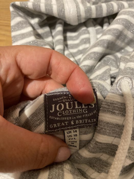 Bluza w paski ze srebrną nitką