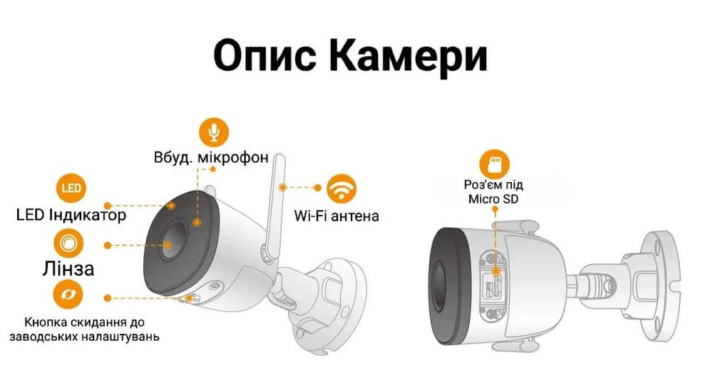Вулична IP WiFi камера 5MP Imou Bullet 2C 2.8 mm
