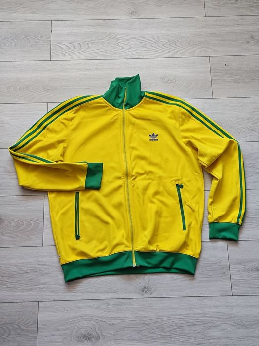Bluza Oldschool Adidas w stanie idealnym XL żółta