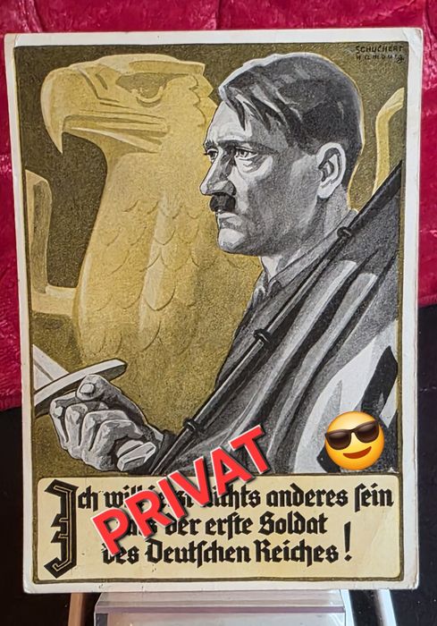 Pocztówka propagandowa Adolf Hitler 3 Rzesza