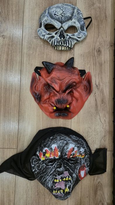 Trzy maski Halloween