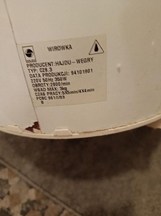 Wirówka węgierska hajdu c28.3