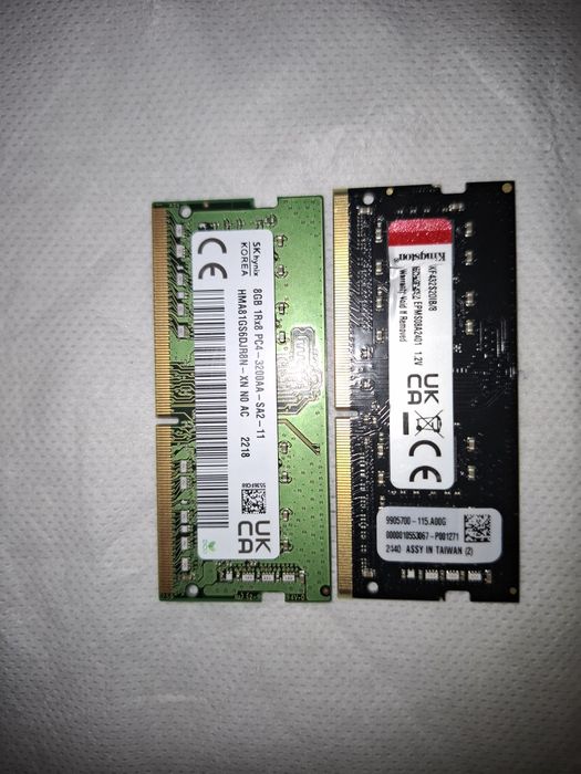 ИЗМЕНЕНО! Оперативная память DDR 4, 8gb, частота 3200 MHz для ноутбуко