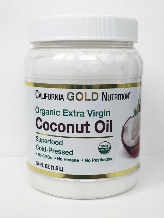 Нерафінована кокосова олія California Gold Nutrition, 1,6 л