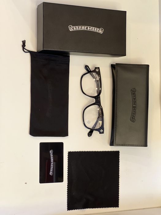 Очки Chrome Hearts Хром Хартс чорні