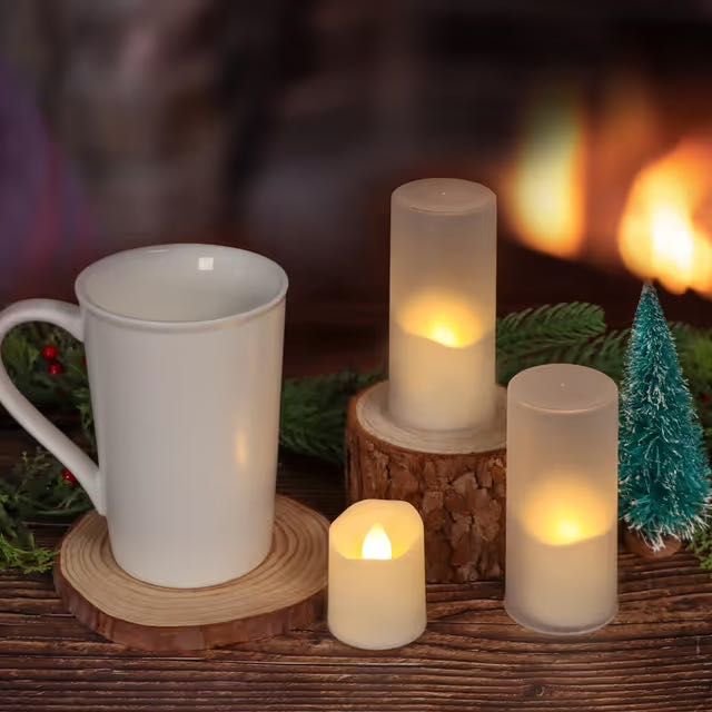 Świeczki LED typu tealight z timerem, pilot zdalnego sterowania 6 szt
