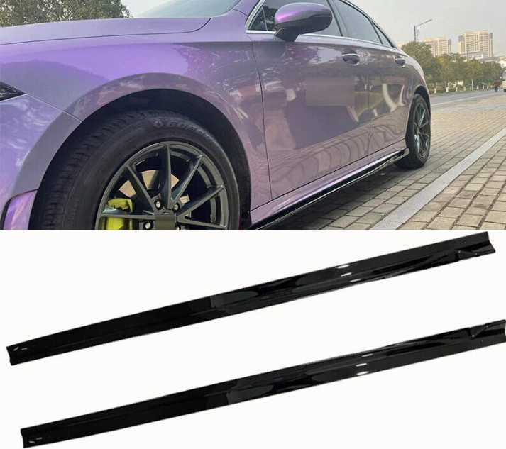 Dokładki listwy progowe MERCEDES W177 CZARNY POŁYSK