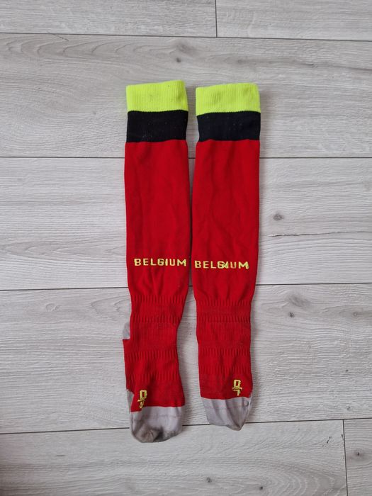 Czerwone skarpetki piłkarskie getry Adidas r 31 - 34