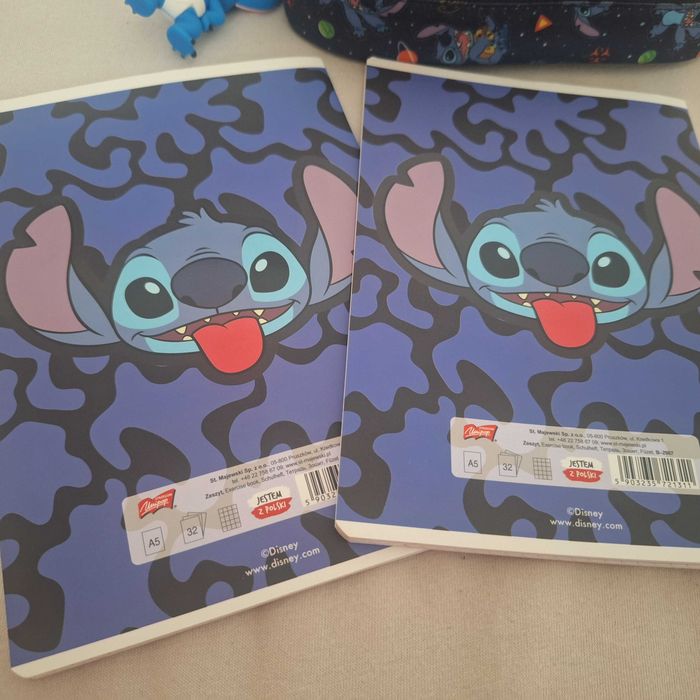 Stitch 2x zeszyt, piórnik, kolorowanka, brylok