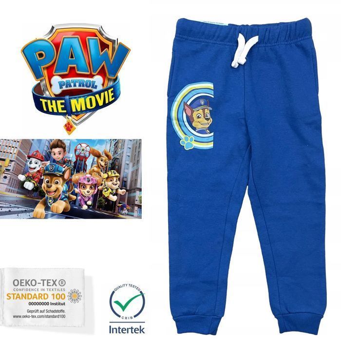 Psi Patrol Spodnie Dresowe Na Meszku Niebieskie Chase 110/116 Cm 5-6 L