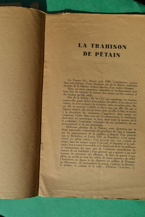 La Trahison de Pétain par Charles Briand