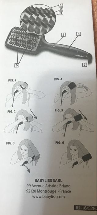 Випрямляюча щітка 3D для волосся