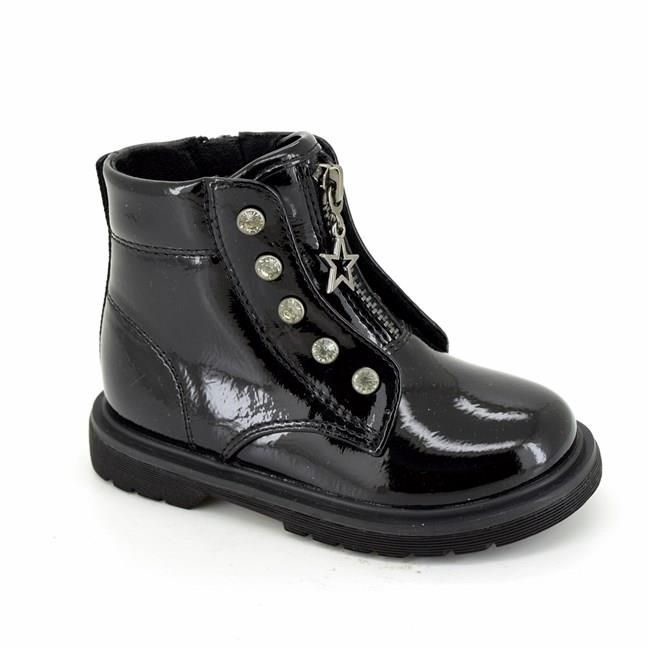bota verniz preta bebe/criança n.22 ao n.27