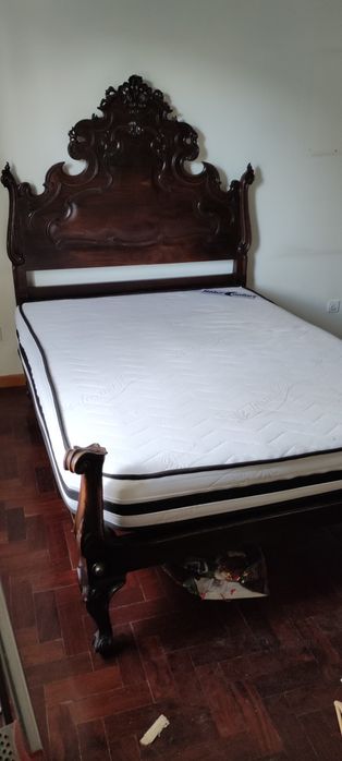 Cama casal maciça