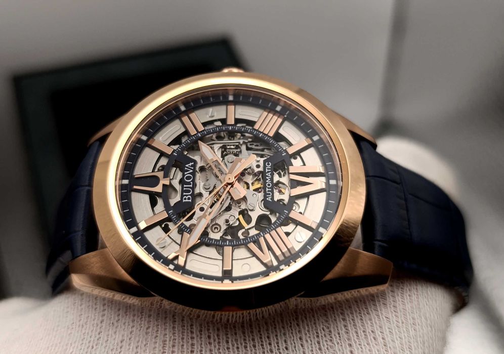 Piękna Bulova Sutton skleleton automatic, nówka sztuka, gwarancja