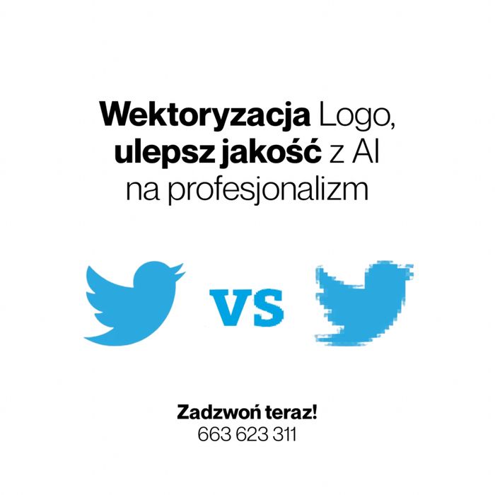 Wektoryzacja Logo AI na profesjonalne ulepszenie jakości grafik komputerowy poprawa logotypu usługi graficzne sztuczna inteligencja chat gpt