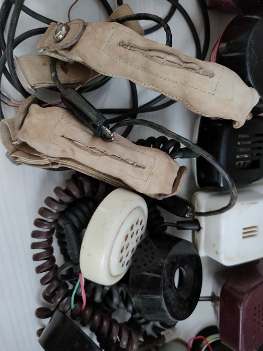 Безкошт.олх.доставка.Ларингофон авиационный ЛА-5, капсулы телефонные