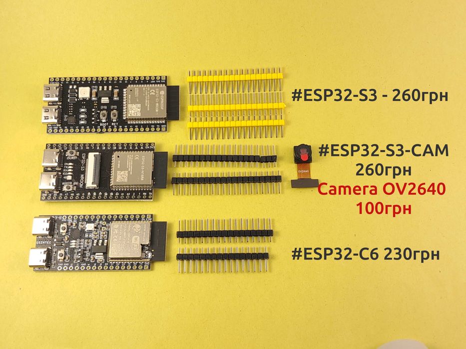 ESP32; ESP32-C6; ESP32-S3; CAM; ESP8266; ESP-01S
