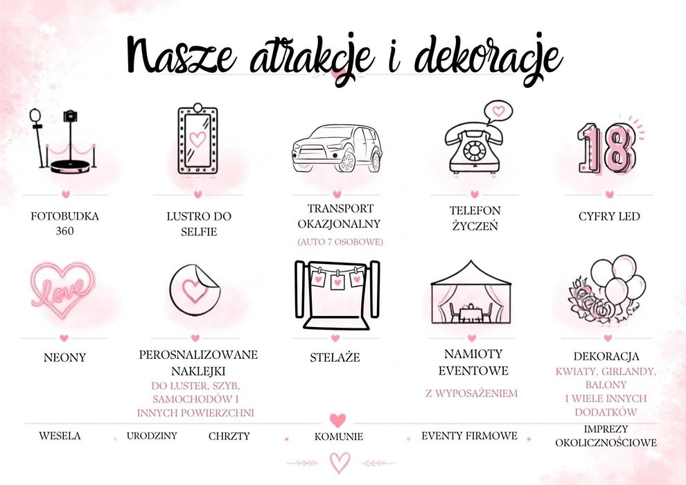 Lustro do selfie i wiele innych atrakcji