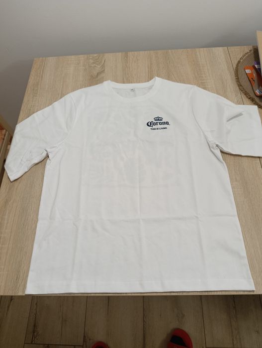 T-shirt M Piwo Corona Biały